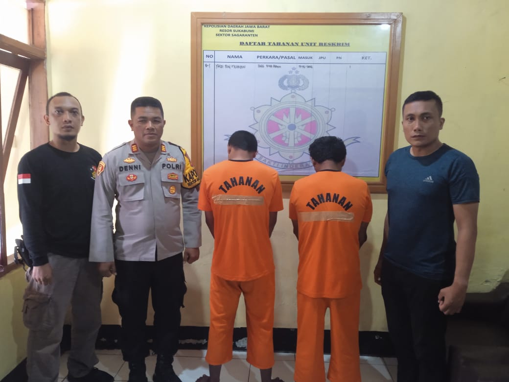 Pelaku Curat Berhasil Ditangkap Tim Gabungan Reskrim Polsek Sagaranten Dan Jatanras Polres Sukabumi