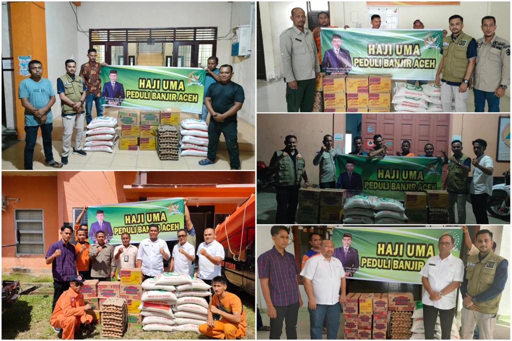 Haji Uma Kembali Salurkan Bantuan Untuk Korban Banjir di Provinsi Aceh