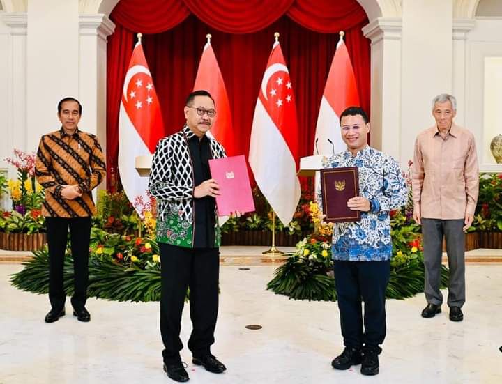 Presiden Jokowi dan Perdana Mentri Singapura Adakan Pertemuan Bilateral