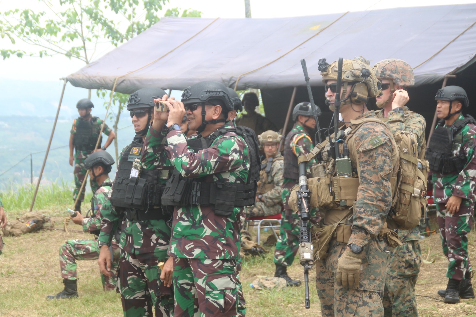 Wadan Kormar Tinjau Latihan Keris Marex Tahun 2023 DI Puslatpurmar 6 Antralina Sukabumi