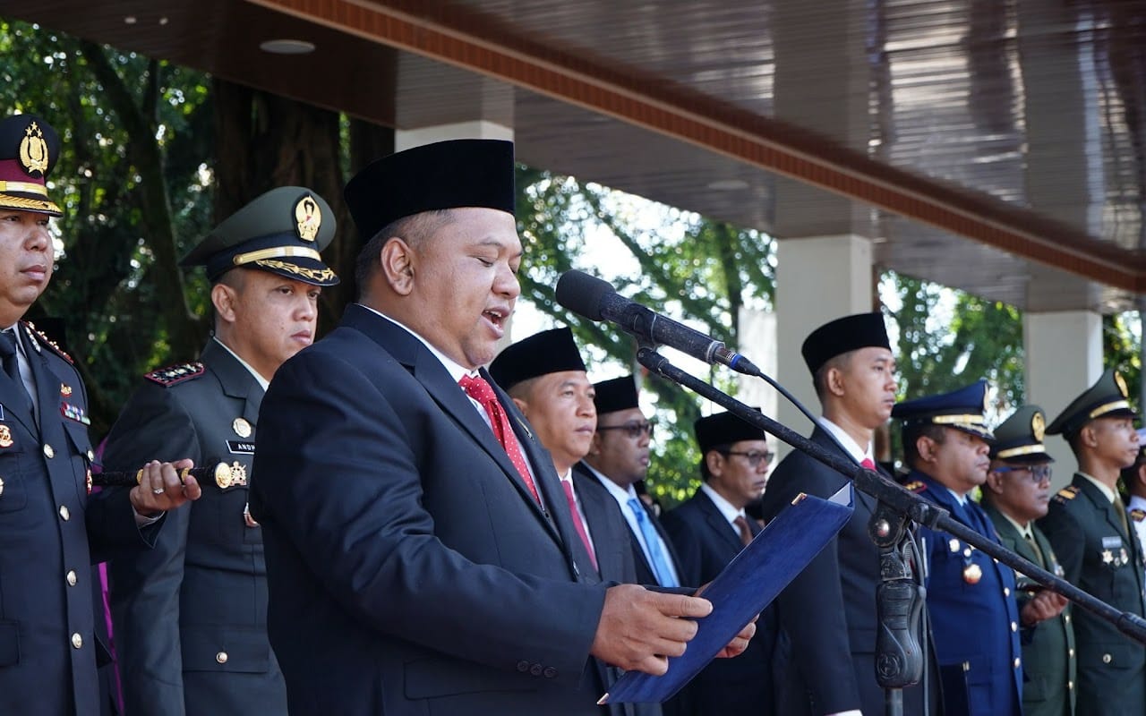 Ketua DPRD Kabupaten Sukabumi Bacakan Naskah Ikrar Hari Kesaktian Pancasila 2025