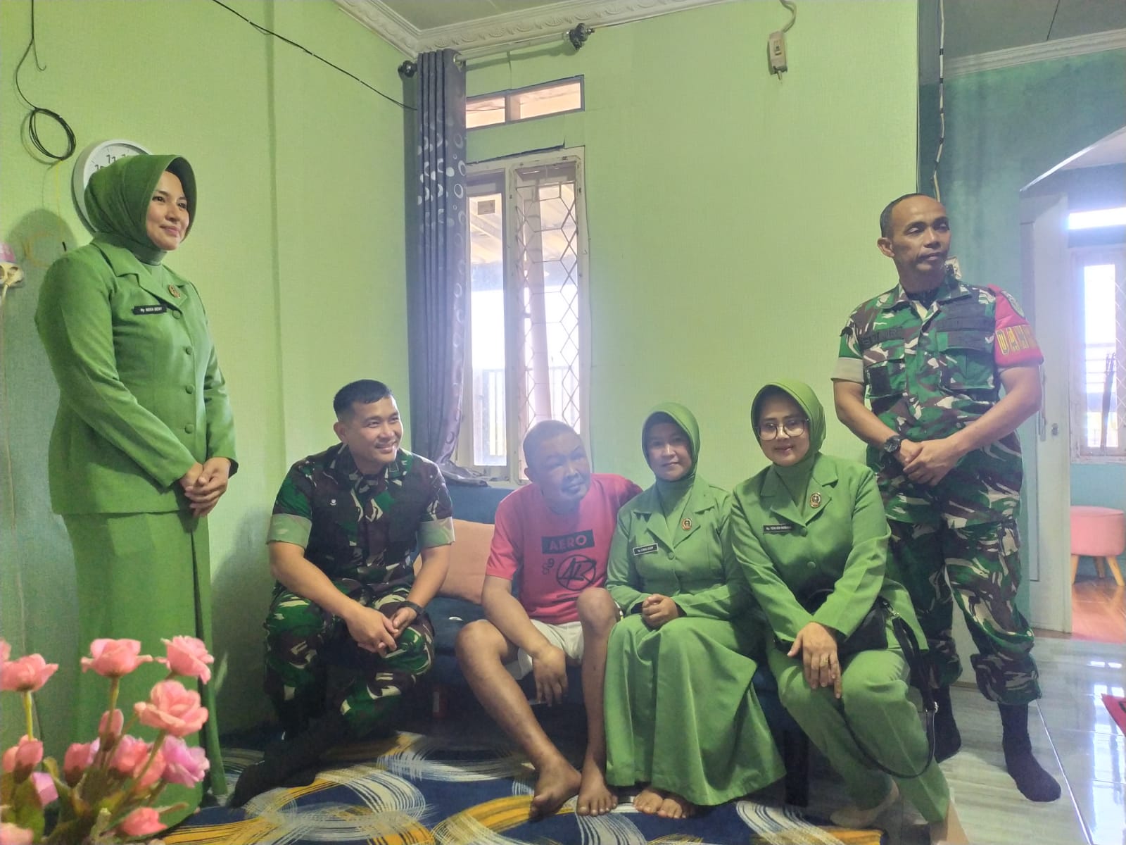 Bentuk Kepedulian, Dandim 0607/Kota Sukabumi Anjangsana Anggota Koramil 07-11/CBDK Sakit