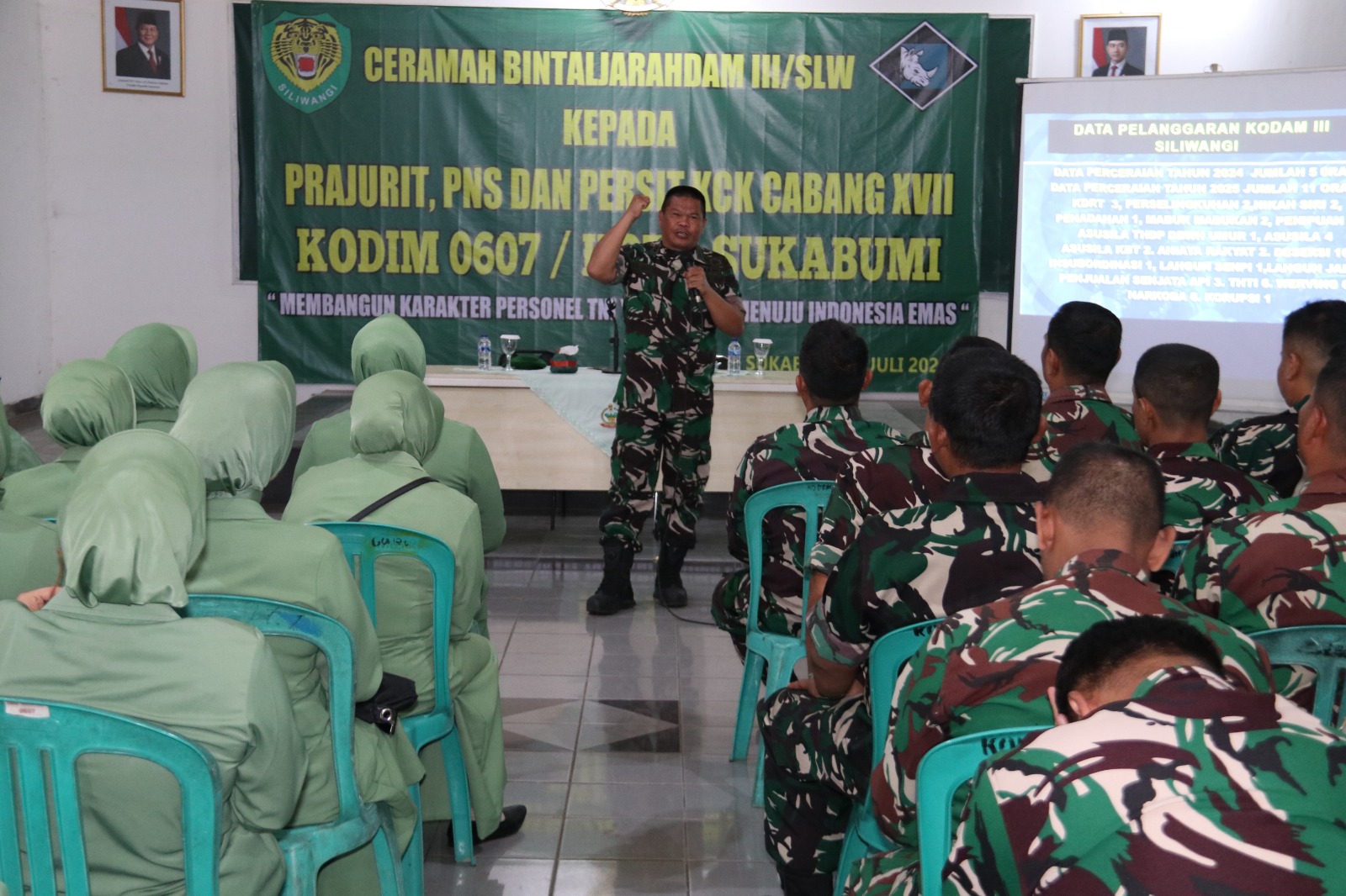 Bintal Kodim 0607/KS : Perkuat Mental Prajurit Menuju Indonesia Emas