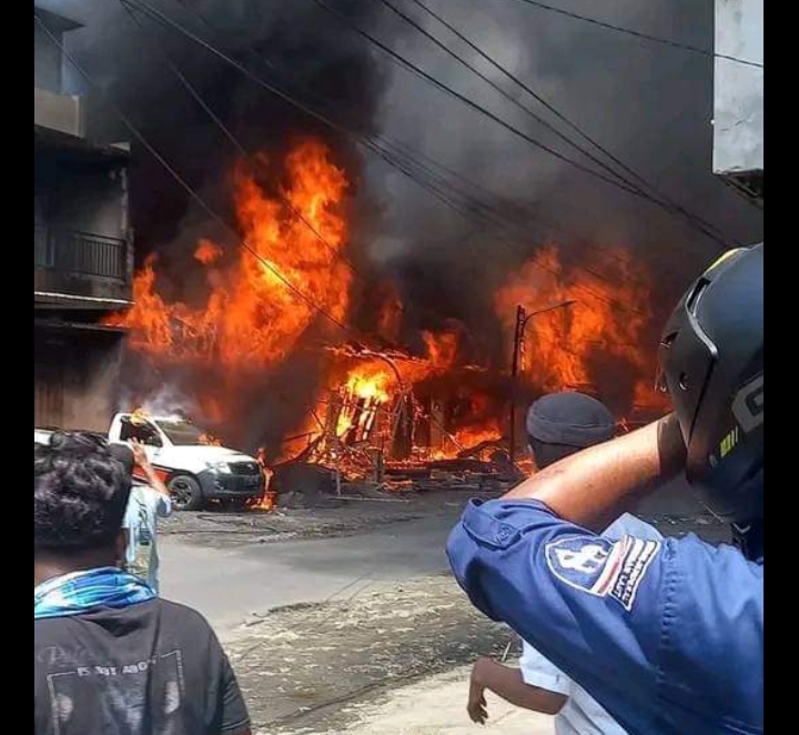 Insiden si Jago Merah Beraksi di Pasar Rawajaya Tobelo Sebabkan Kerugian Miliaran Rupiah