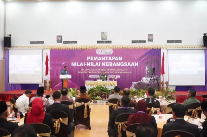 Hadiri Kegiatan Penutupan Diklat Pemantapan Nilai-nilai Kebangsaan di Aceh, Ini Pesan Kasdam IM