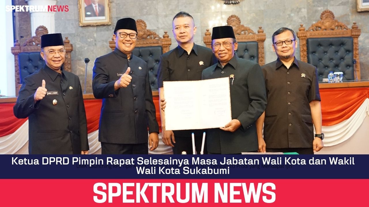 Ketua DPRD Pimpin Rapat Selesainya Masa Jabatan Wali Kota dan Wakil Wali Kota Sukabumi