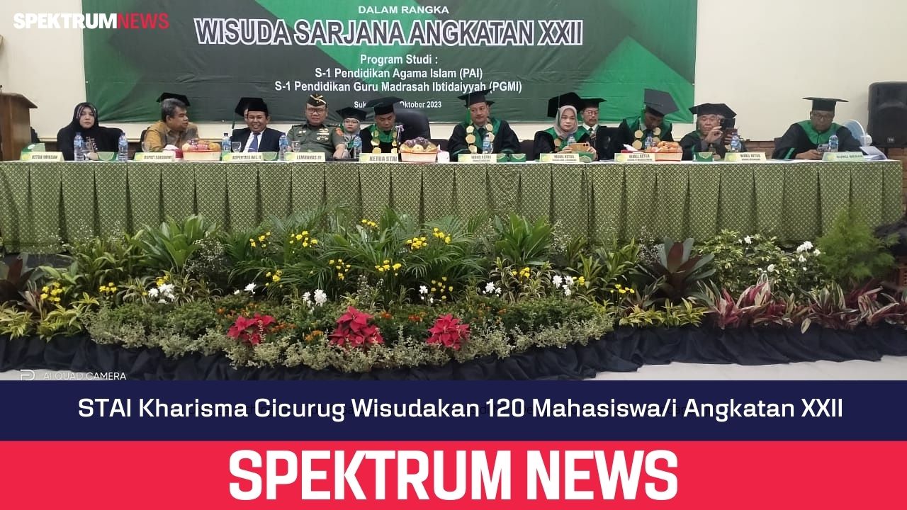 STAI Kharisma Cicurug Wisudakan 120 Mahasiswa/i Angkatan XXII